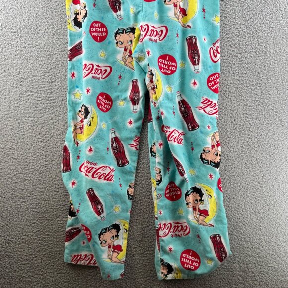 Betty Boop Coca-Cola Pajama Set 2-Piece Button-Up Lounge Wear Size Large - Picture 6 of 10